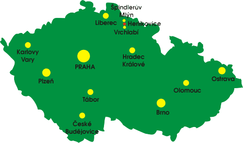 Orientierungskarte der Tschechischen Republik